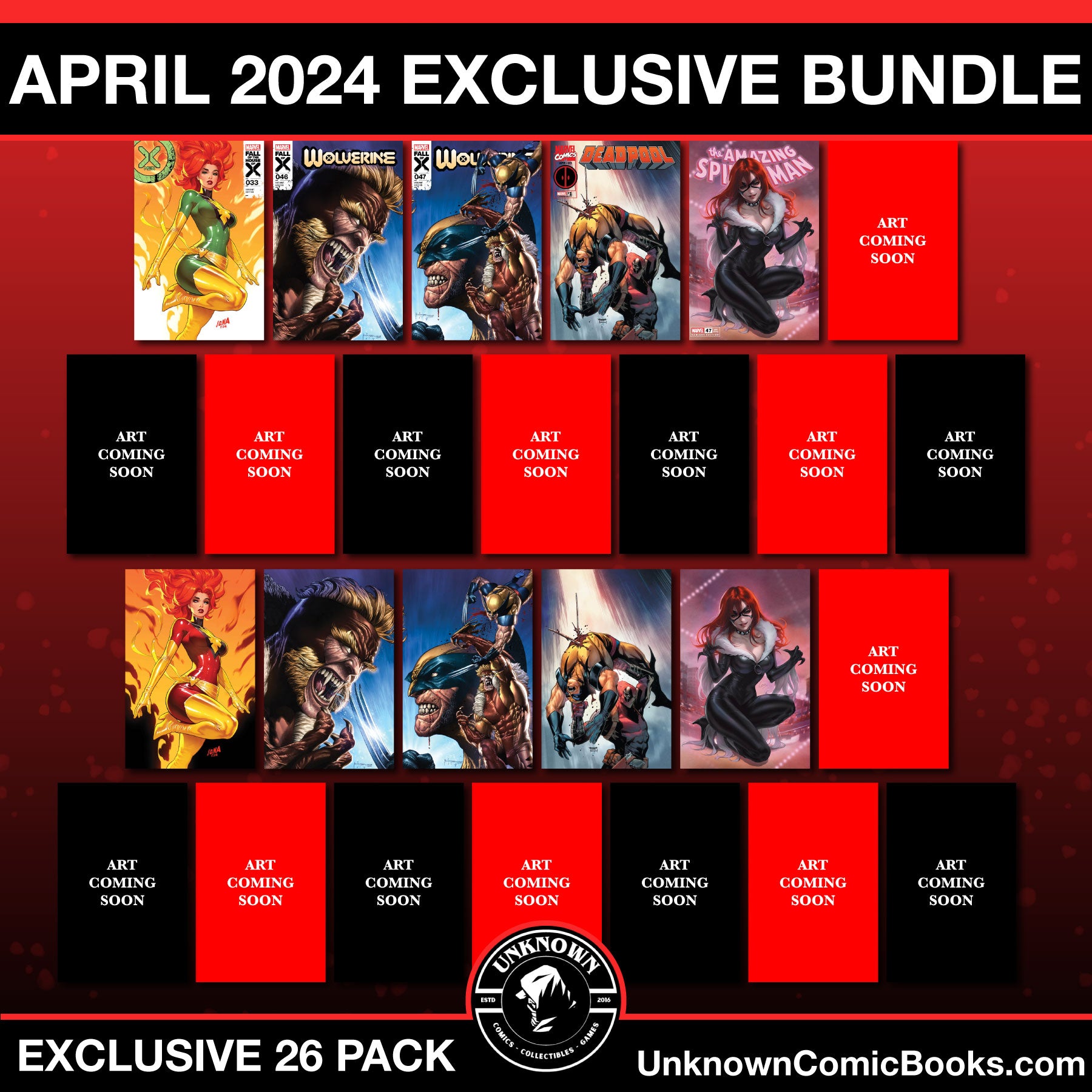 Calling All Collectors: Unknown Comics Unites for Epic April Exclusives!