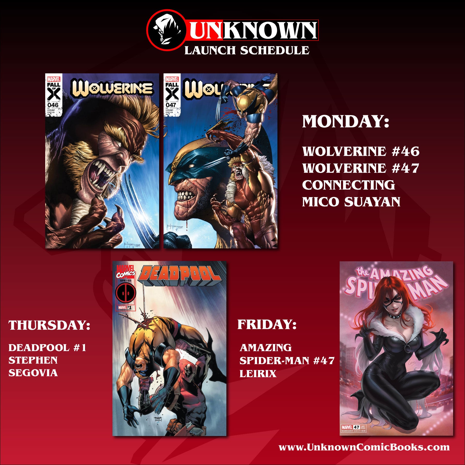 Unknown Comics: March Madness of Exclusives!