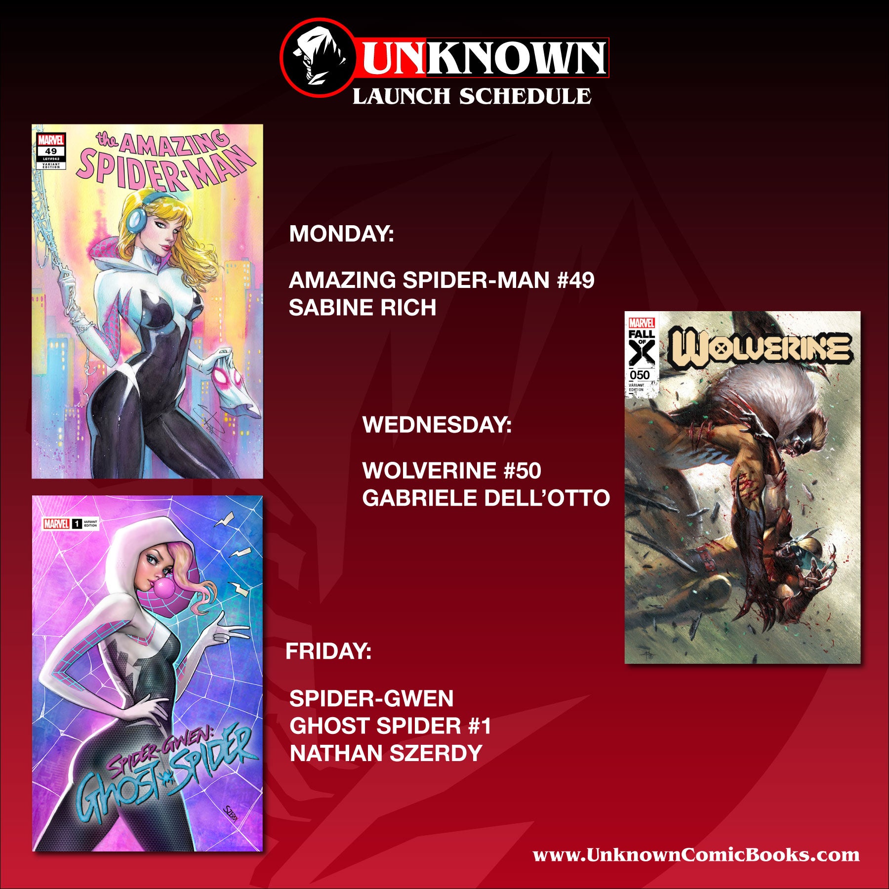 Unknown Comics Unveils Next Week's Must-Have Marvel Comics!