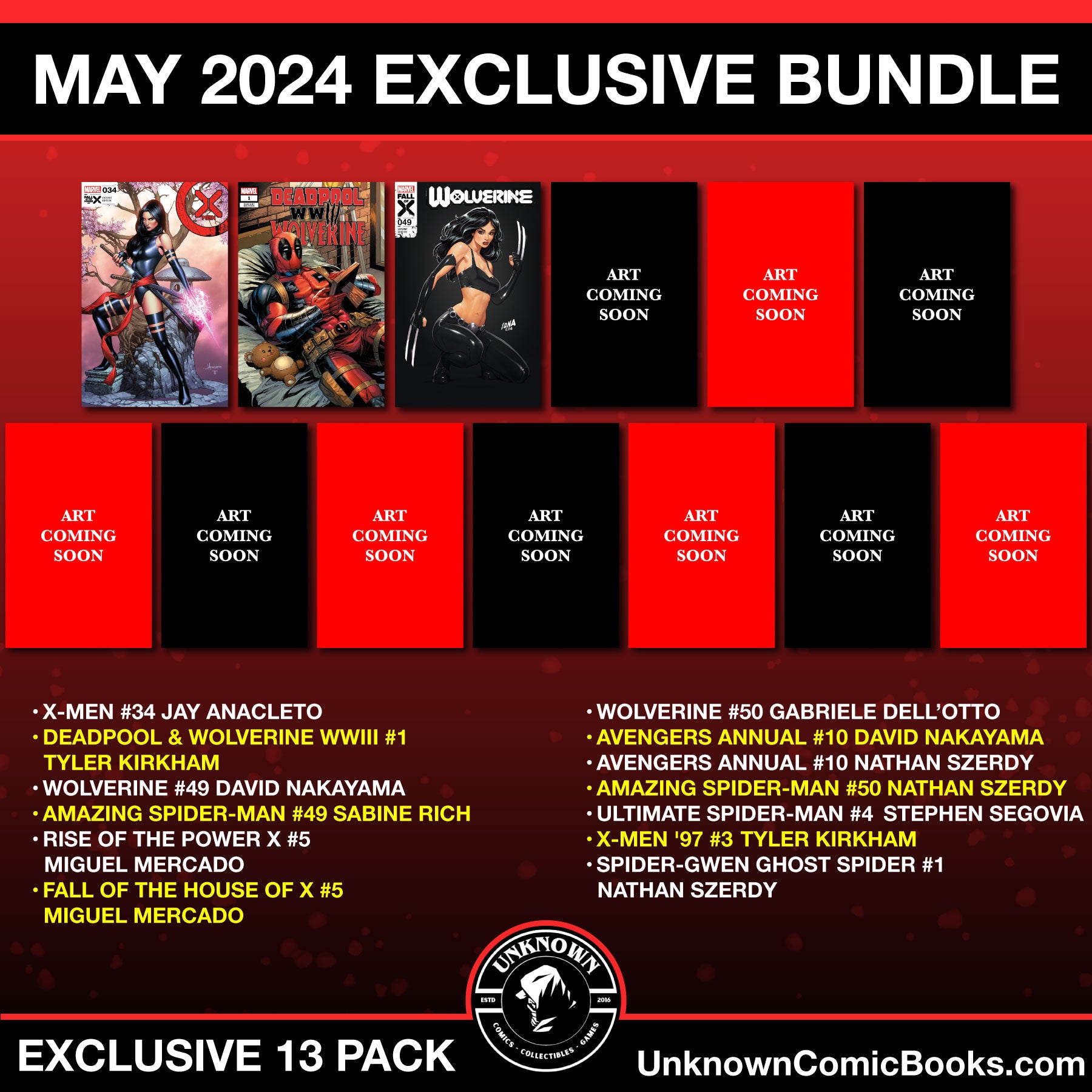 May the Exclusives Be With You: Unknown Comics Unveils Massive Bundle Deal!