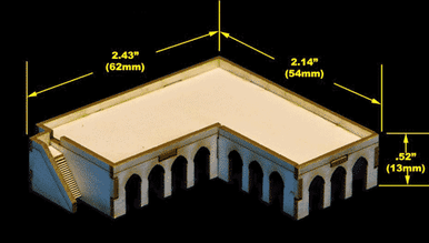 Middle Eastern Building (Matboard) - 285CSS006
