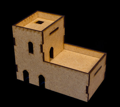 Middle East Two Story Building (MDF) - 15MMDF026