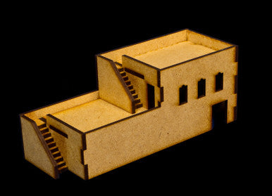 Middle East Building with 2 Outside Stairs (MDF) - 15MMDF050