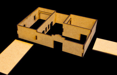 Walled Compound With Removable Roof (MDF) - 15MMDF036-R