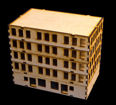 15mm "Stackable" Building, Top Floor (MDF) - 15MMDF103-3