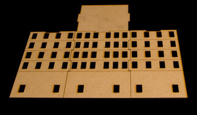 WWII City Building (MDF) - 15MMDF450