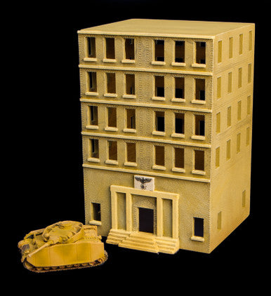 WWII City Building (MDF) - 15MMDF450