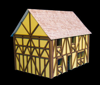 Two Story Medium Half Timber House (MDF) - 15MMDF302