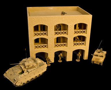 15mm Middle East 3 Story Building w/Removable Floors and Roof (MDF) - 15MMDF151-1