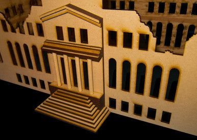 15mm WWII Government Building (MDF) - 15MMDF350-1