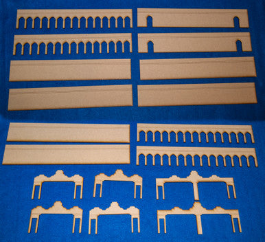 Middle Eastern City Walls (MDF) - 15MMDF083