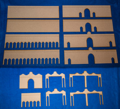 Middle Eastern City Walls (MDF) - 15MMDF084