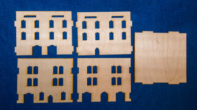 Middle East Three Story Building With Removable Roof (MDF) - 15MMDF027-R