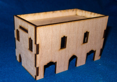 Middle East Two Story Building (MDF) - 15MMDF019