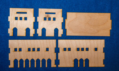 Middle East Two Story Building (MDF) - 15MMDF017