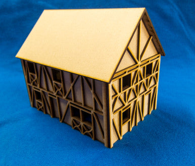 Two Story Medium Half Timber House - 28MMDF302