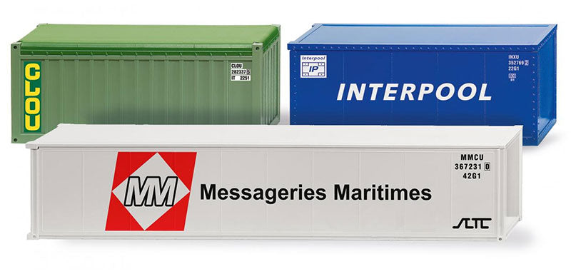 Wiking 001824 1/87 Scale Accessory Pack - Containers Series II CLOU Container