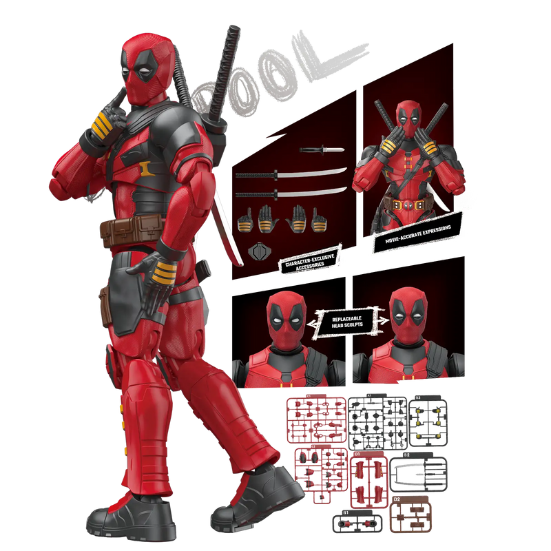 Marvel Deadpool & Wolverine Champion Class 04 Deadpool Model Kits | Blokees