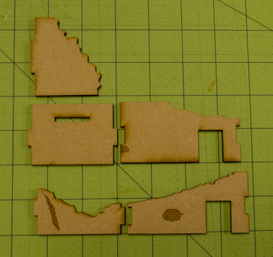 Middle East One Story Building (MDF) - 15MMDF010-D