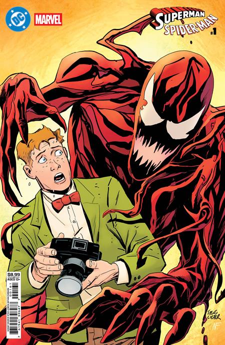 DC MARVEL SUPERMAN SPIDER-MAN #1 (ONE SHOT) CVR F STEVE LIEBER JIMMY OLSEN & CARNAGE CARD STOCK VAR (03/25/2026)