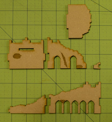 Middle East One Story Building (MDF) - 15MMDF012-D