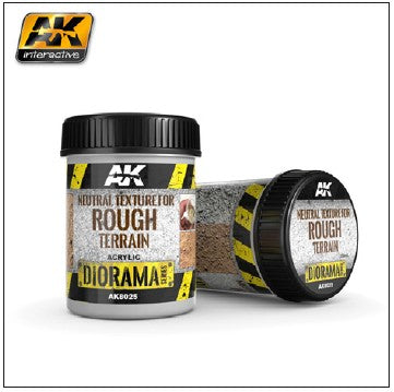 AK Interactive 8025 Diorama Series: Neutral Texture for Rough Terrain Acrylic 25