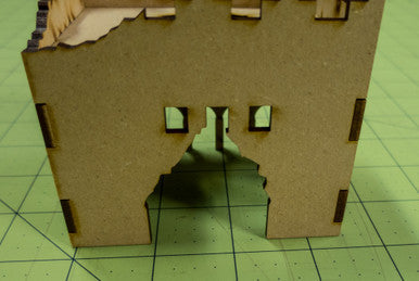 Middle East Two Story Building (MDF) - 15MMDF016-D