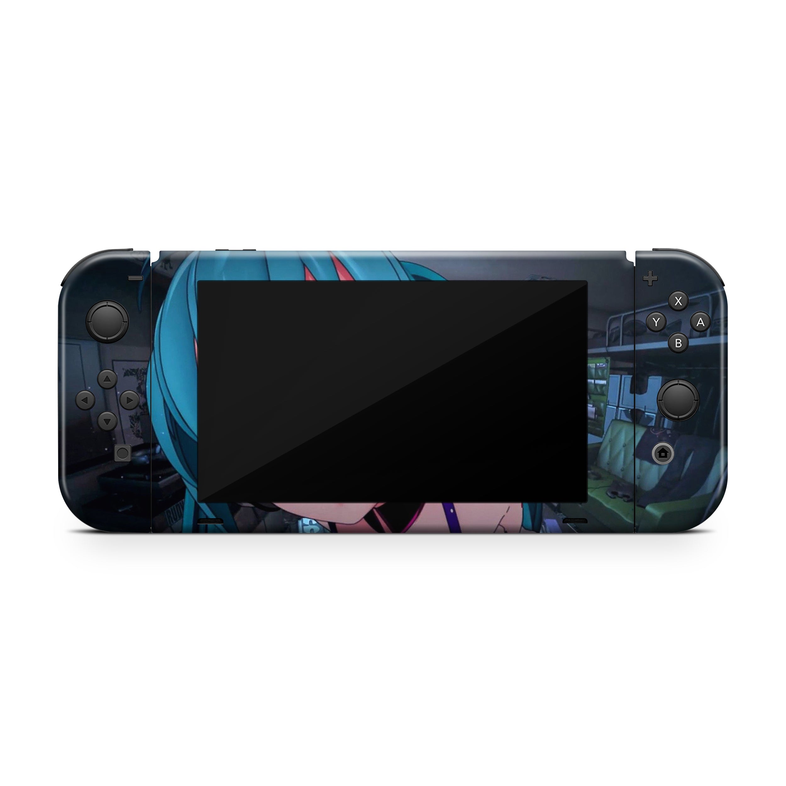 Blue Heroine Nintendo Switch Skin