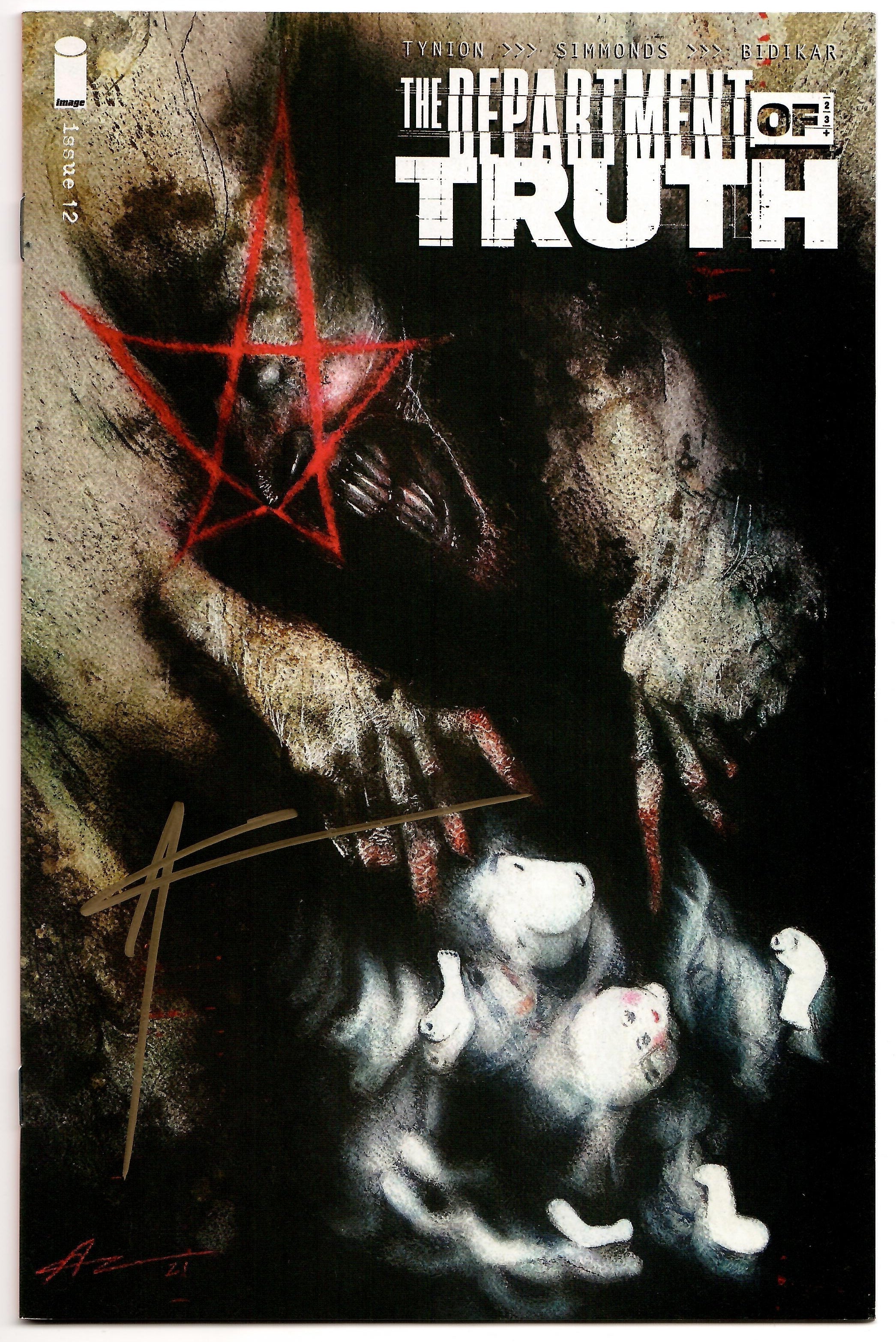 Department Of Truth #12 C Aaron Campbell SIGNED Variant (Mr) (08/25/2021) Image