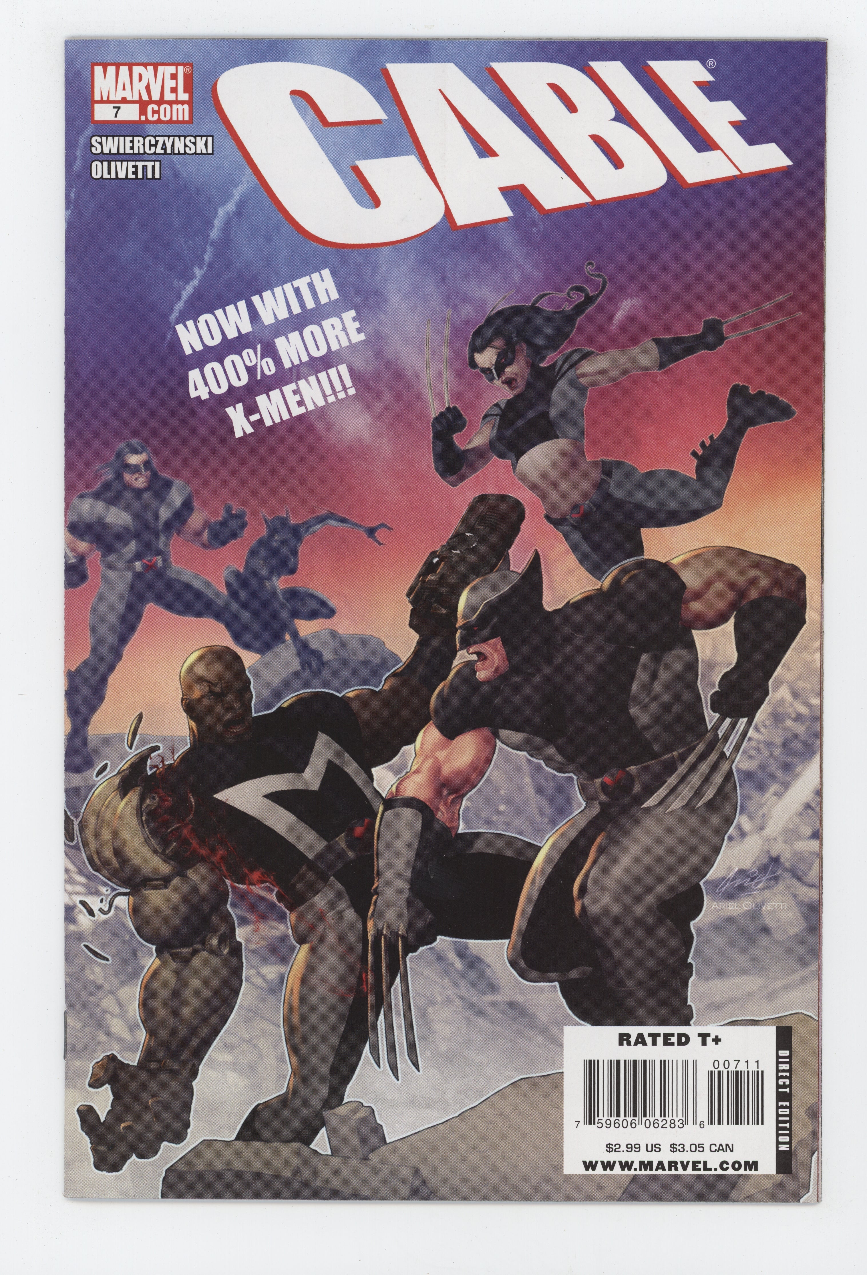 CABLE #7 MARVEL 2008 Ariel Olivetti DUANE SWIERCZYNSKI