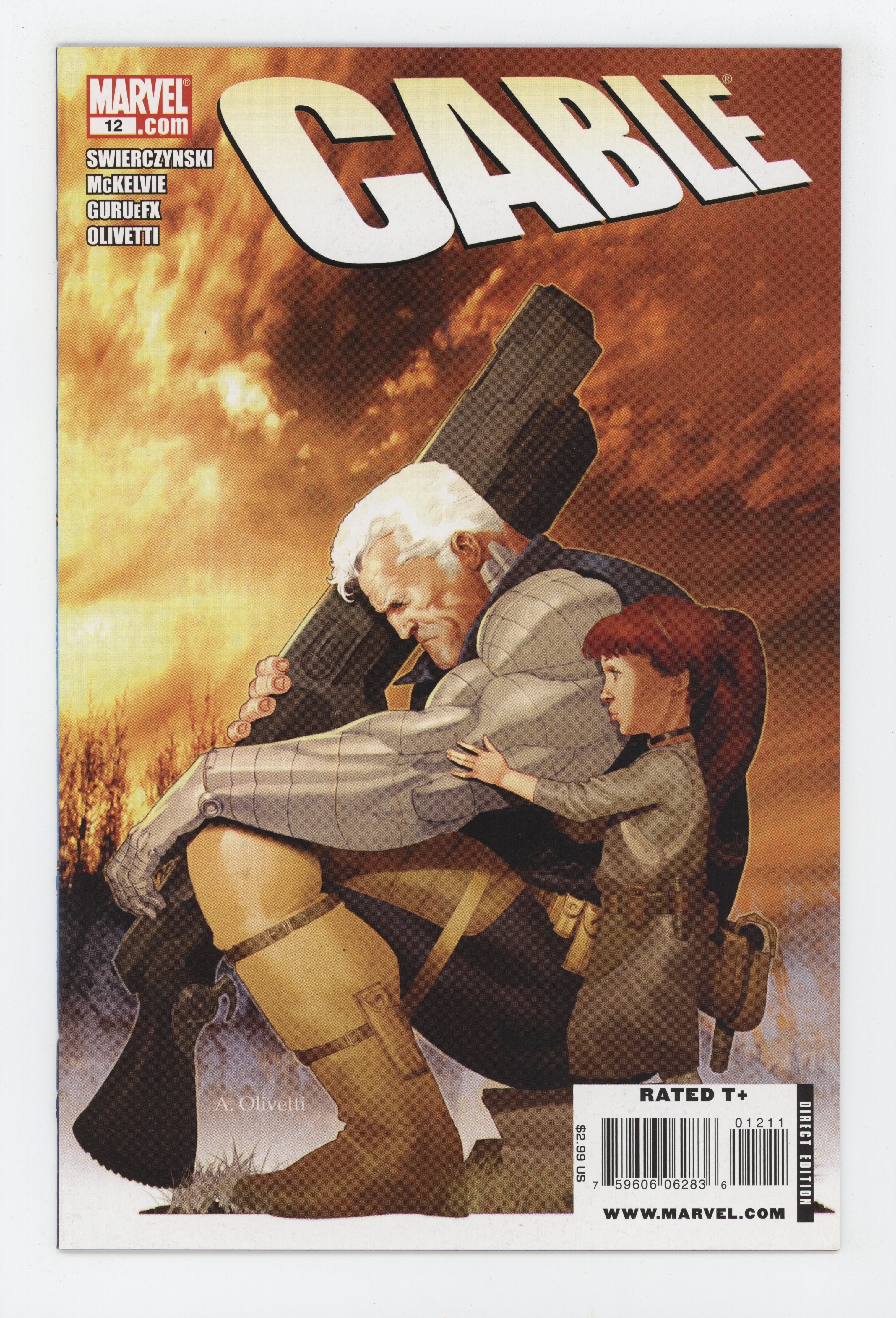 CABLE #12 MARVEL 2008 Jamie McKelvie DUANE SWIERCZYNSKI