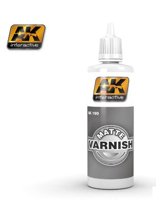 AK Interactive 190 Matte Acrylic Varnish 60ml Bottle