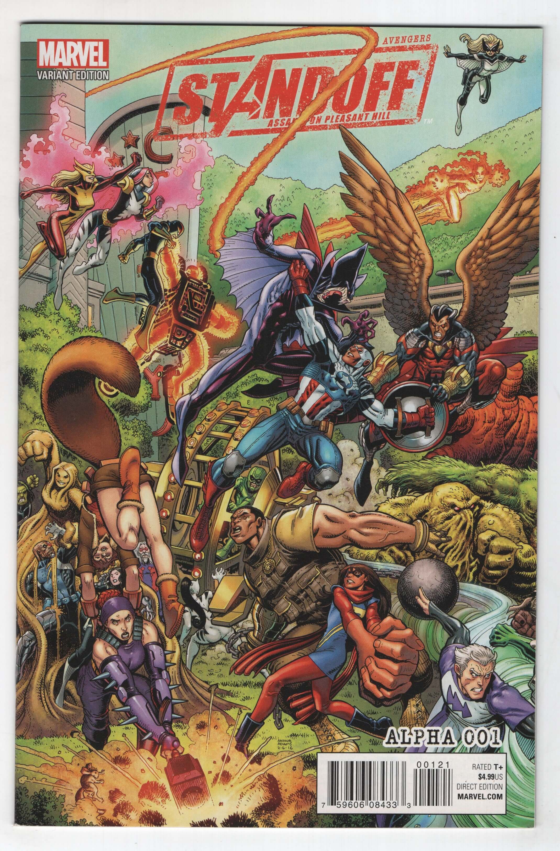 Avengers Standoff Welcome To Pleasant Hill Alpha 1 B Marvel 2016 NM Art Adams Variant