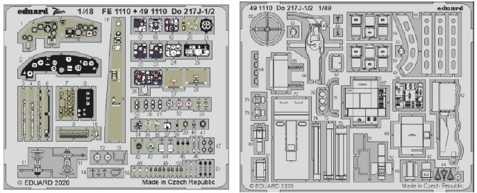 Eduard 491110 1/48 Aircraft- Do217J1/2 for ICM (Painted)