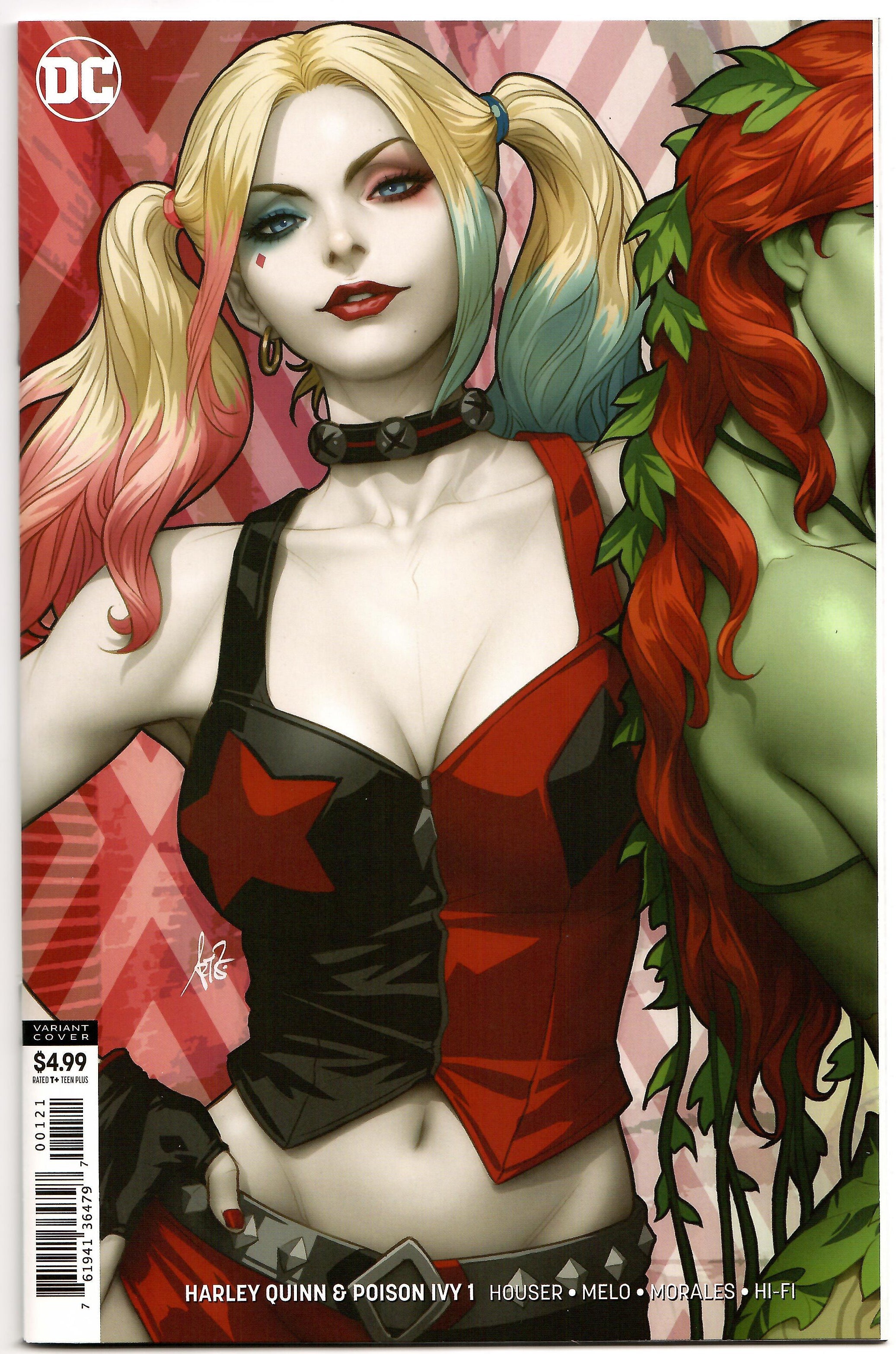 HARLEY QUINN & POISON IVY #1 (OF 6) B Stanley Lau Artgerm HARLEY CARD STOCK Variant (09/04/2019) DC