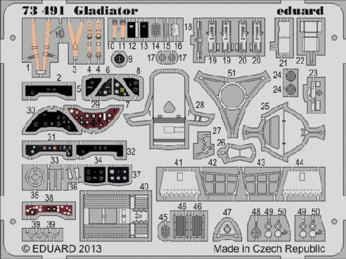 Eduard 73491 1/72 Aircraft- Gladiator for ARX (Painted)