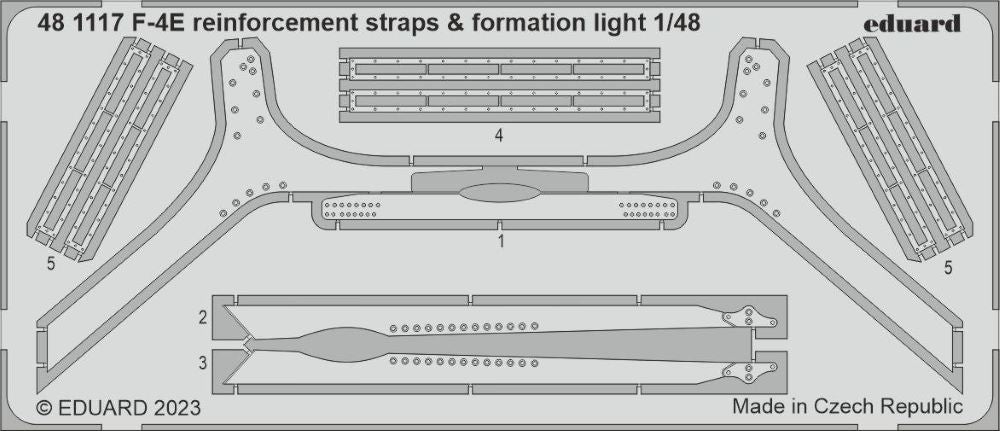 Eduard 481117 1/48 Aircraft- F4E Reinforcement Straps & Formation Lights for MGK