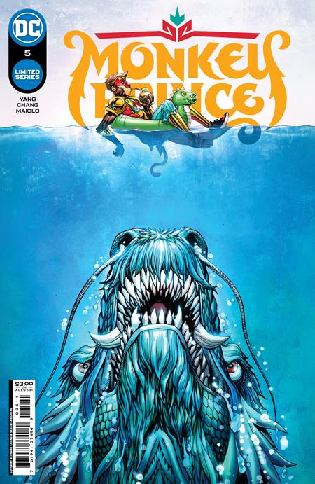 Monkey Prince #5 (Of 12) A Bernard Chang Gene Luen Yang Jaws Poster Homage (06/07/2022) Dc