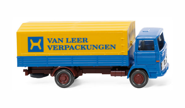 Wiking 043701 1/87 Scale Van Leer - Mercedes-Benz 1317 Flatbed Truck