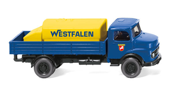 Wiking 043801 1/87 Scale Westfalen - 1963 Mercedes-Benz Flatbed Truck