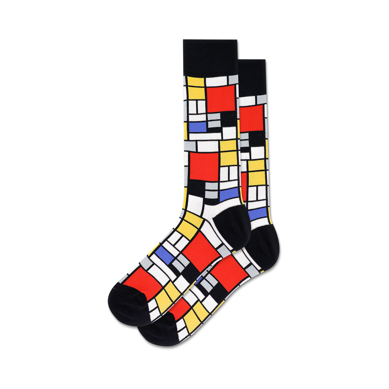 Mondrian Composition Red Yellow Black