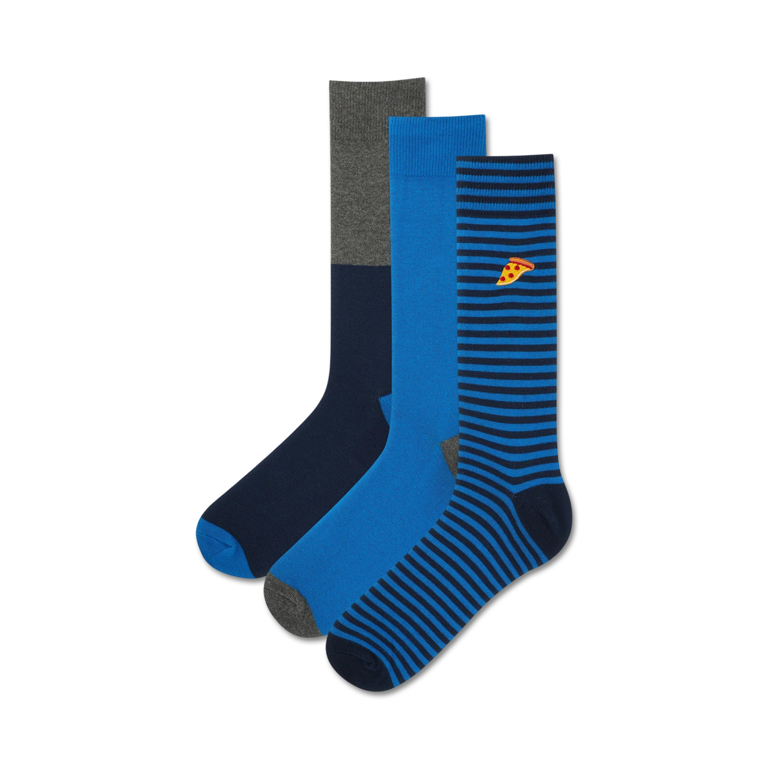 Embroidered Pizza Mens 3 Pack