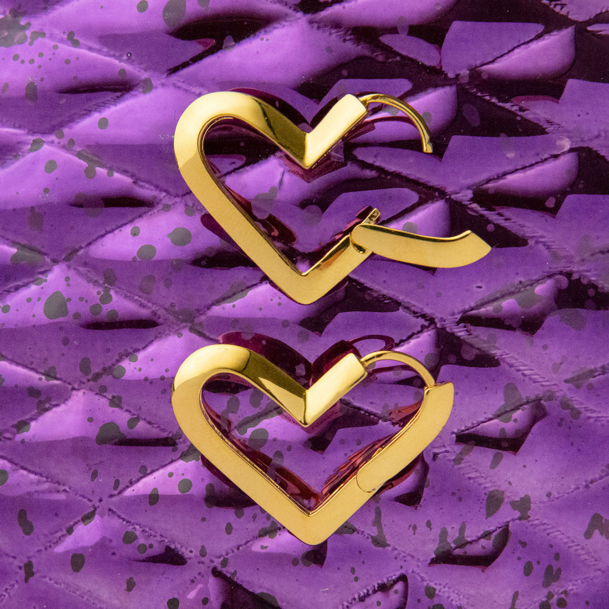 League of Legends X RockLove KDA Ahri Heart Hoop Earrings