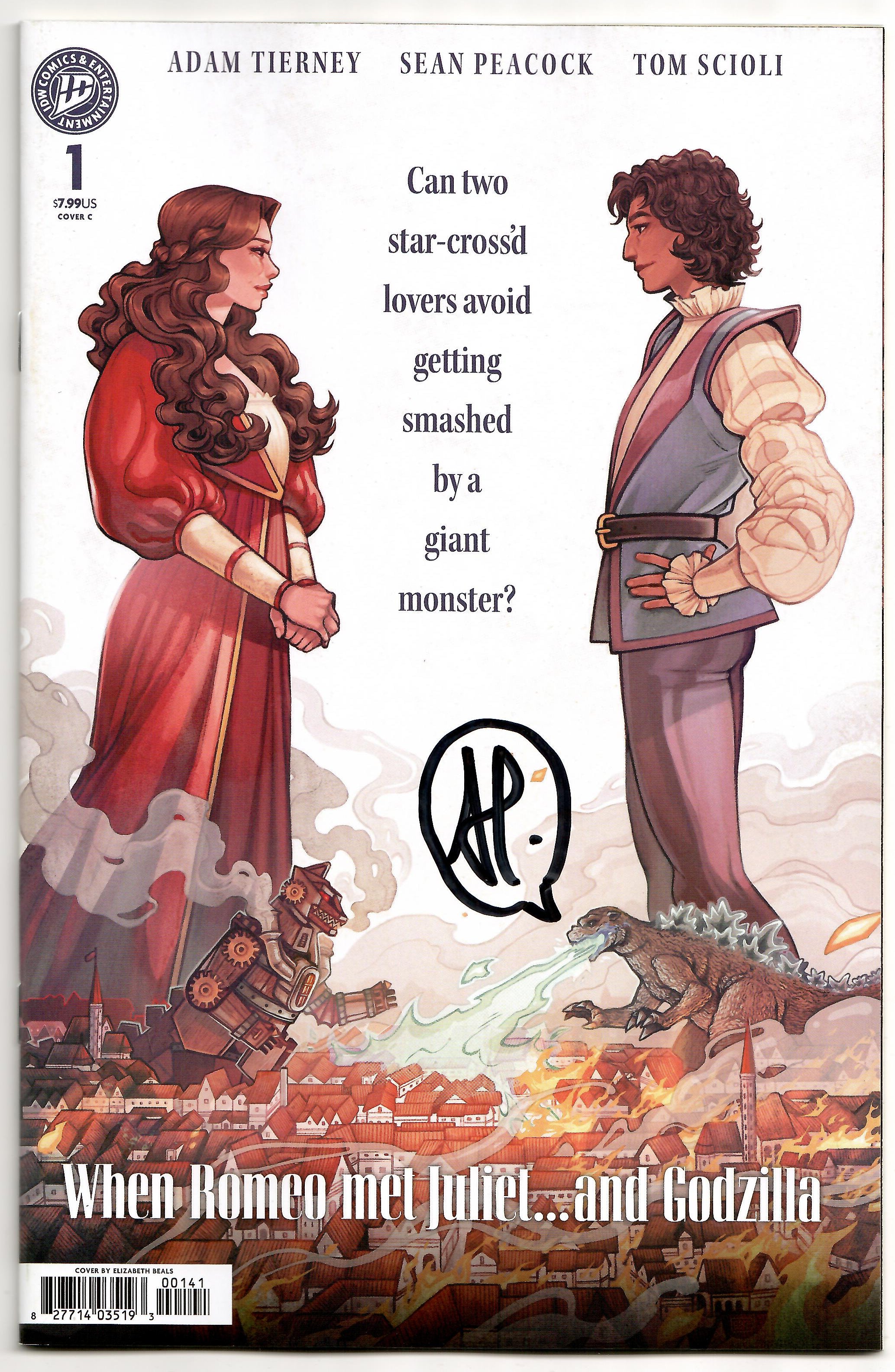 Godzillas Monsterpiece Theatre Presents Romeo & Juliet & Godzilla C Beals Movie Homage SIGNED Adam Tierney (04/08/2026) Idw