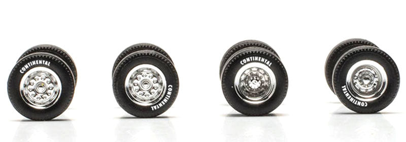 Herpa 054331 1/87 Scale Continental - Chrome Wheelset Accessories: 2 Front 5