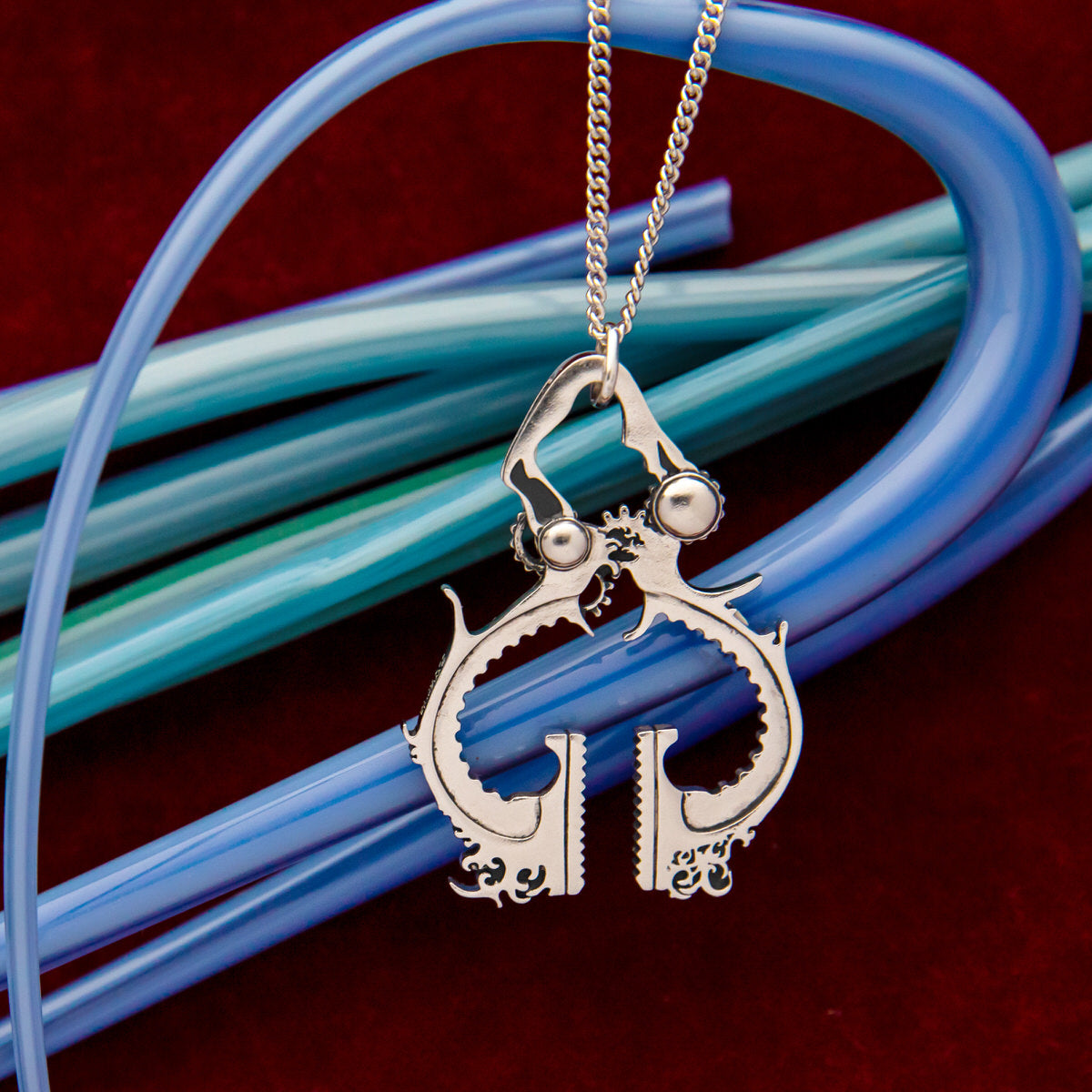 Magic: The Gathering X RockLove Black Vise Necklace