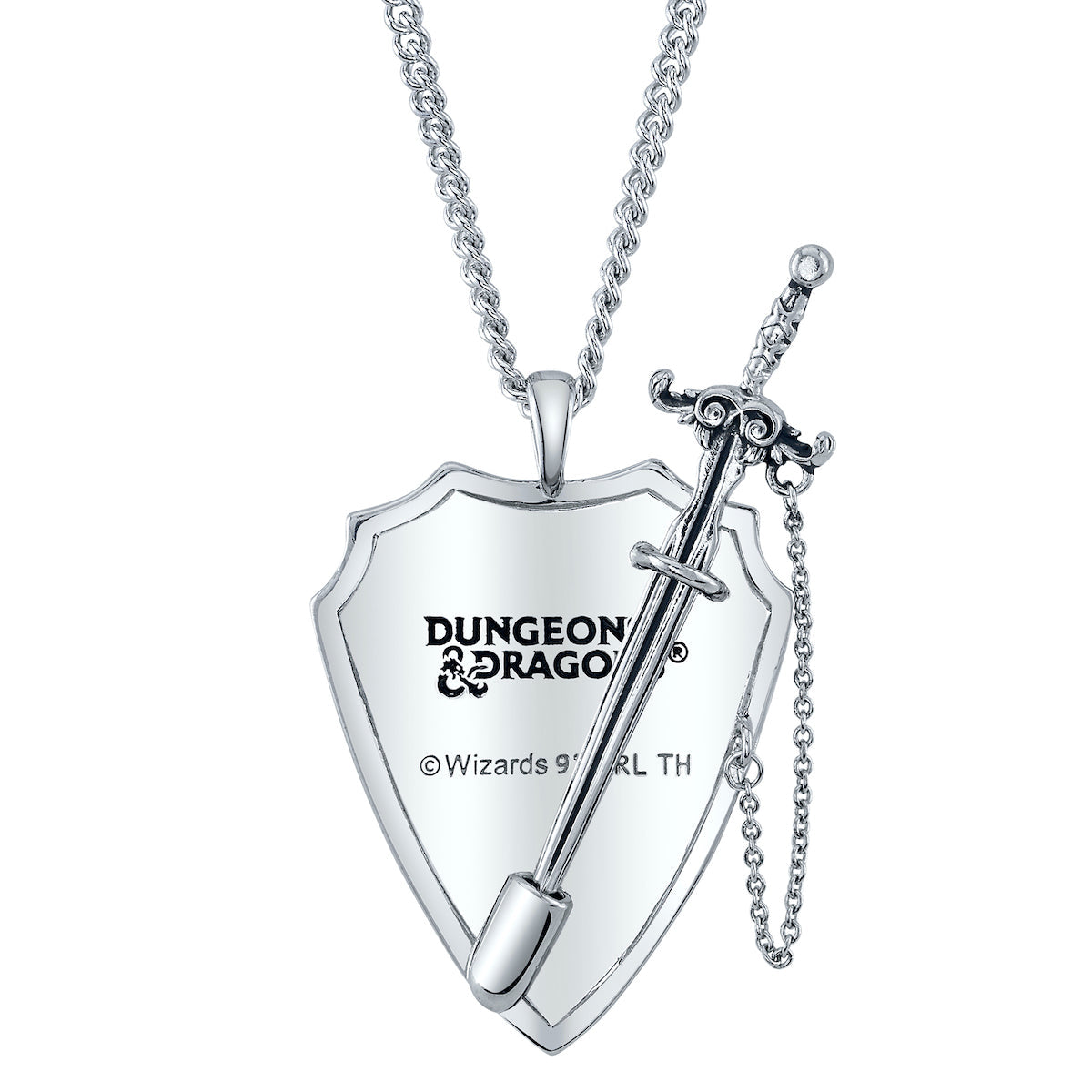 Dungeons and Dragons X RockLove Fighter Sword and Shield Necklace