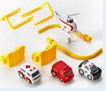 Adventure Parking Lot Car Track โ Interactive Rail Toy Set for Kids