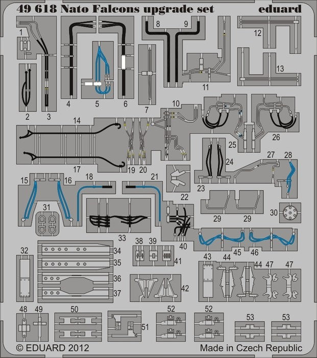 Eduard 49618 1/48 Aircraft- Nato Falcons Upgrade Set for EDU & KIN (Painted)