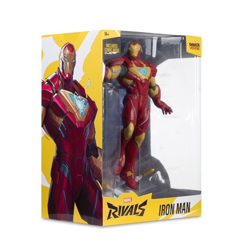 McFarlane Toys Marvel Rivals Iron Man 1:6 Scale Posed Figure with Scene and Comic